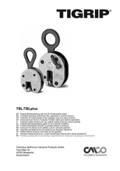 CMCO Tigrip TBL plus Series Original Operating Instructions