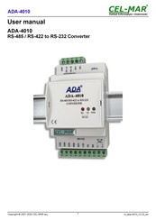 CEL-MAR ADA-4010 User Manual