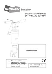 Doosan DCT40BS Operation And Maintenance Manual