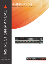A-Neuvideo ANI-8-4K60-S Instruction Manual