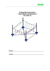 HUCK Seiltechnik Slack Master Combination 2 Assembly Instructions Manual