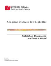 Federal Signal Corporation Allegiant ALGT61 Installation Maintenance And Service Manual