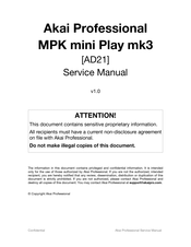 Akai AD21 Service Manual
