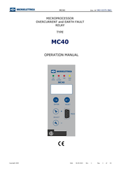 MICROELETTRICA MC40 Operation Manual