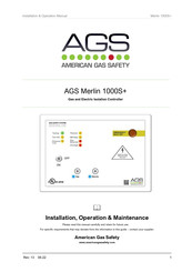 AGS Merlin 1000S+ Installation Operation & Maintenance