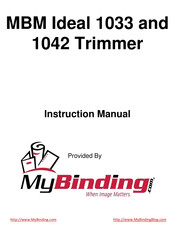Ideal 1033 Instruction Manual