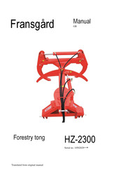 Fransgard HZ-2300 Manual