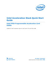 Intel D5005 Quick Start Manual