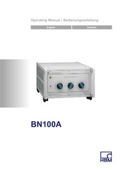 HBM BN100A Operating Manual