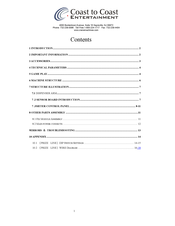 Coast to Coast GA08 User Manual