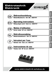 Elektrotechnik Schabus 300747 Operating Instructions Manual