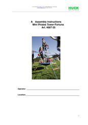 HUCK Seiltechnik Mini Pirates Tower-Fortuna Assembly Instructions Manual