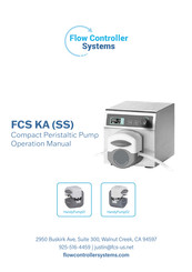 Flow Controller Systems FCS KA Operation Manual