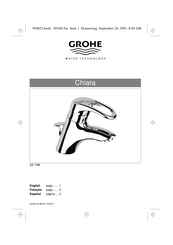Grohe Chiara 33148 Instructions Manual