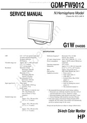 HP GDM-FW9012 Service Manual