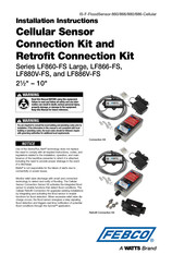 Watts LF860-FS Large Series Installation Instructions Manual