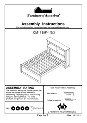 Furniture of America CM1738EXF Assembly Instructions Manual