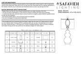 Safavieh Lighting DEMENA TBL4437A Manual
