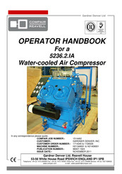 Gardner Denver Compair Reavell 5236.2.IA Operator's Handbook Manual