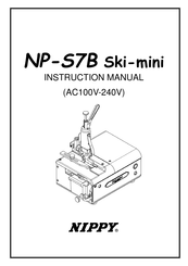 NIPPY NP-S7B Ski-mini Instruction Manual