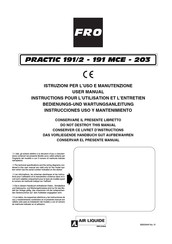 Air Liquide FRO PRACTIC 191/2 User Manual