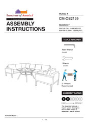 Furniture of America Sharon CM-OS2139 Assembly Instructions Manual
