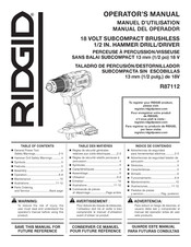 RIDGID R87112 Operator's Manual