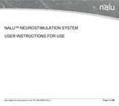 nalu 13001 User Instructions For Use