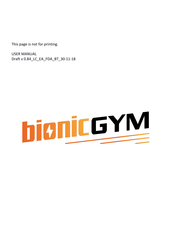BionicGym BG01 User Manual