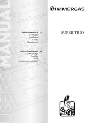 Immergas SUPER TRIO Instruction Booklet