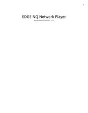 CAMBRIDGE EDGE NQ User Manual