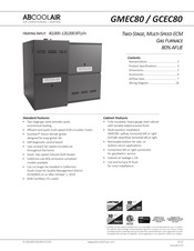 ABCOOLAIR GMEC80 1205D Manual