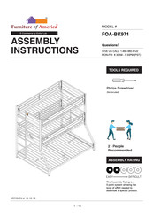 Furniture of America Dicarlo FOABK971BK Assembly Instructions Manual