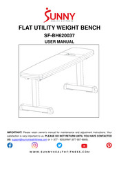 Sunny Health & Fitness SF-BH620037 User Manual