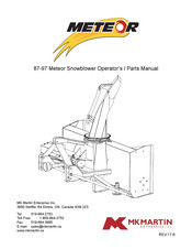 MK Martin METEOR 97 Operator's Manual