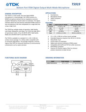 TDK MMICT5919-00-012 Manual