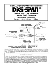 Heat-Timer Digi-Span TSC Pressure Installation & Operating Instructions Manual