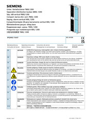 Siemens P1200 Operating Instructions Manual