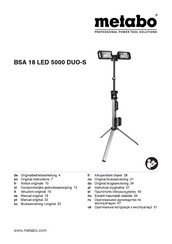 Metabo 01507000 Original Instructions Manual