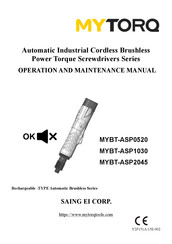 MYTORQ MYBT-ASP0520 Operation And Maintenance Manual
