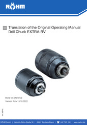Rohm EXTRA-RV Translation Of The Original Operating Manual