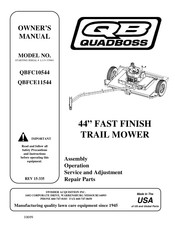 Swisher QB Quadboss QBFC10544 Owner's Manual