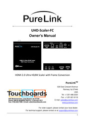 Pure Link UHD-Scaler-FC Owner's Manual