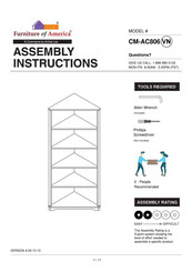 Furniture of America Rockwall CM-AC806 Assembly Instructions Manual