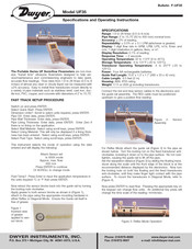 Dwyer Instruments UF35 Operating Instructions Manual