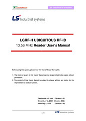 LS Industrial Systems LGRF-H User Manual