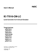 NEC IE-77016-CM-LC User Manual