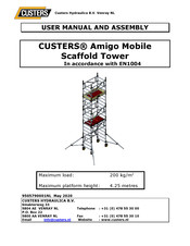 CUSTERS Amigo Mobile Scaffold Tower User Manual And Assembly Manual