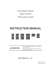 Nippon Magnetis CG Series Instruction Manual
