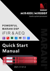 Marani MIR880F Quick Start Manual